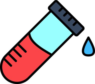 test tübü ikon vektör çizimi