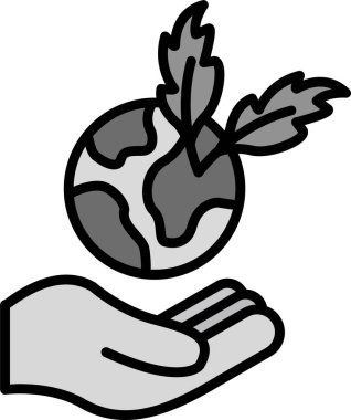 Sürdürülebilir ağ simgesi vektör illüstrasyonu