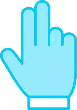 Sayıyorum. Web simgesi basit illüstrasyon