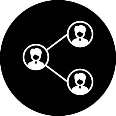 Takım çalışması. Web simgesi basit illüstrasyon