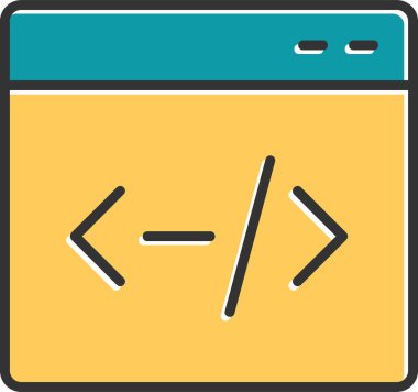 Ara. Web simgesi basit illüstrasyon 