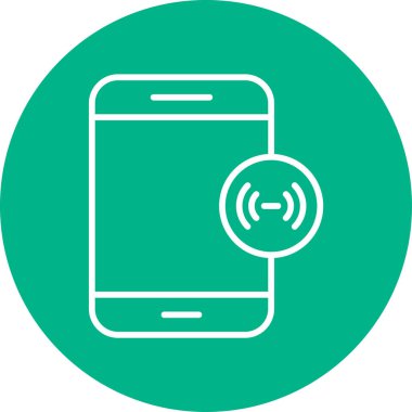 mobil yardım noktası simgesi, vektör illüstrasyonu basit tasarım