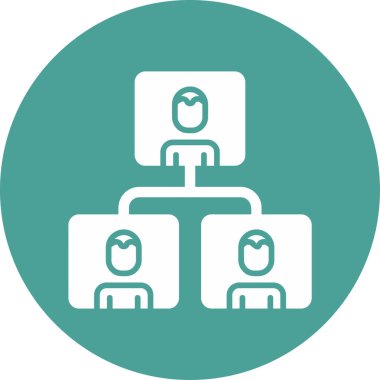 Ağ basit simgesinin vektör illüstrasyonu