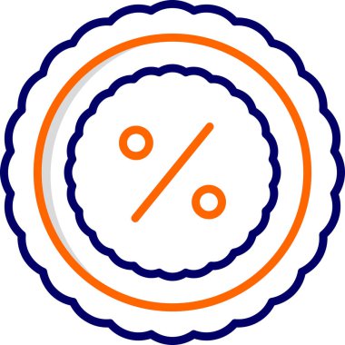 Taslak biçimdeki basit İndirim simgesi