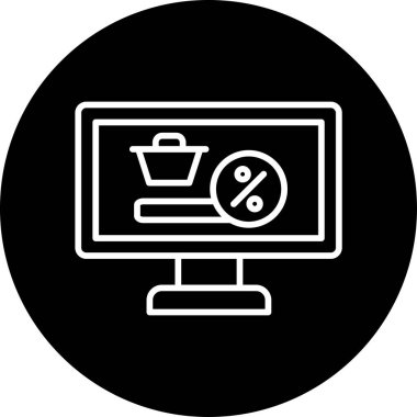 - İnternet. Web simgesi basit illüstrasyon