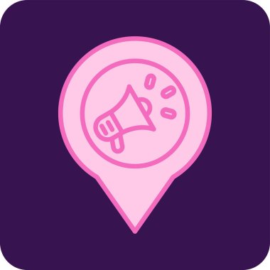 Kampanya, promosyon, megafon vektör illüstrasyonu 