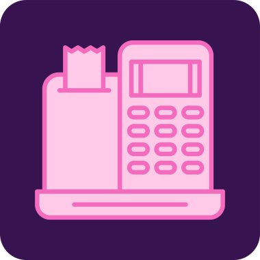 Yazar kasa. Web simgesi basit illüstrasyon