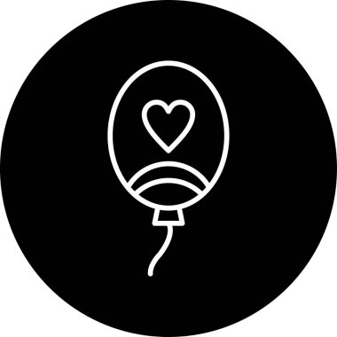 balon ikon vektör illüstrasyonu