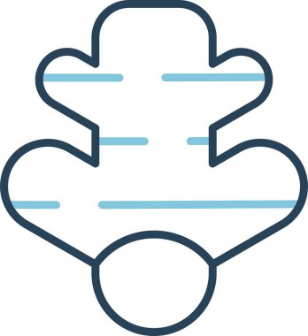 Ginger Simge Vektör İllüstrasyonu Beyaz Arkaplanda İzole Edildi 