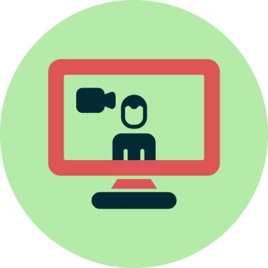 Basit simgeyi karşılama vektör illüstrasyonu