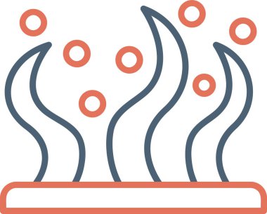 yosun simgesi vektör illüstrasyonu 