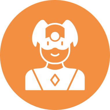 Süper kahraman ağ simgesi, vektör illüstrasyonu