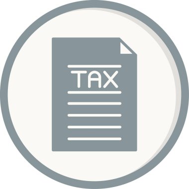 Dijital platformlar için soyut bir vergi belgesi içeren vektör tasarımı.