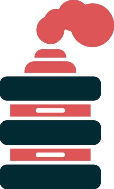 Gözyaşartıcı Gaz web simgesi vektör çizimi