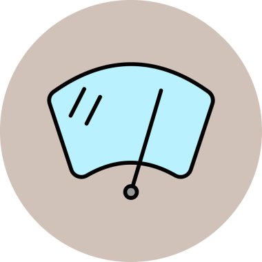 Silecek ağ simgesi vektör illüstrasyonu