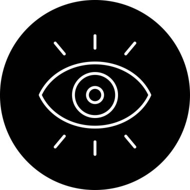 Göz düzlüğü simgesi, vektör çizimi 