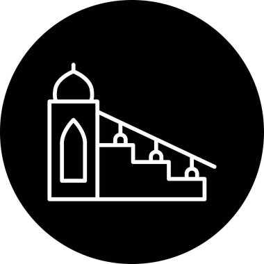 Cami. Web simgesi basit tasarım 