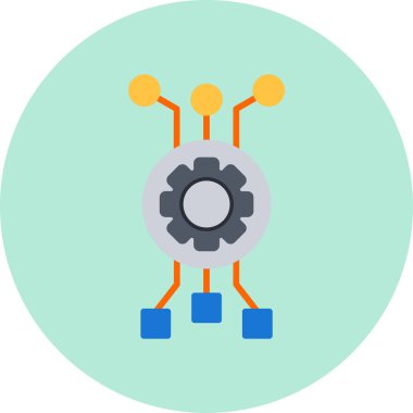 algoritma web simgesi vektör illüstrasyonu