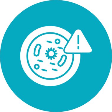 Bakteri. Web simgesi basit illüstrasyon