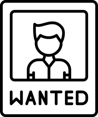 Aranan adam simgesi - taslak biçimi