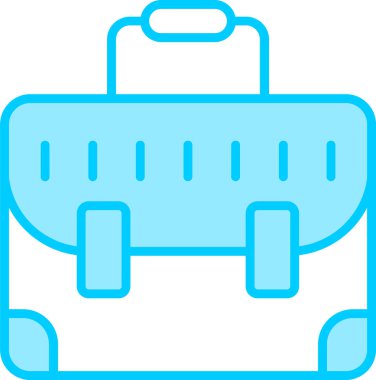 Çanta. Web simgesi basit illüstrasyon