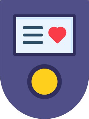 İllüstrasyon için oksimetre simgesi, vektör işareti 