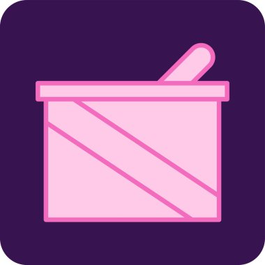 Konserve Gıda simgesi basit bir illüstrasyon