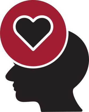 Empati simgesi, vektör illüstrasyon tasarımı