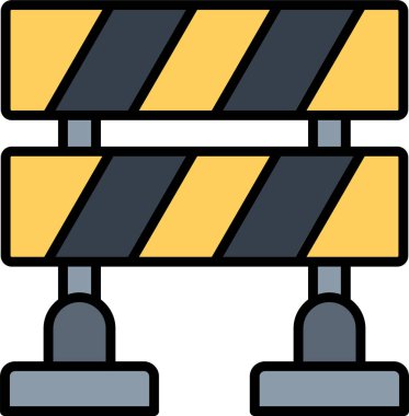 Bariyer ağ simgesi vektör illüstrasyonu