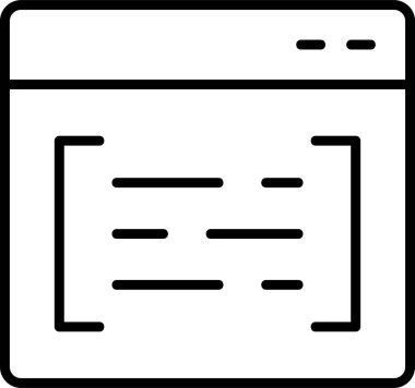 Ara. Web simgesi basit illüstrasyon 