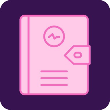 Günlük simgesi vektör illüstrasyonu 