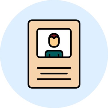 İsim Etiket Simgesi, vektör illüstrasyonu  