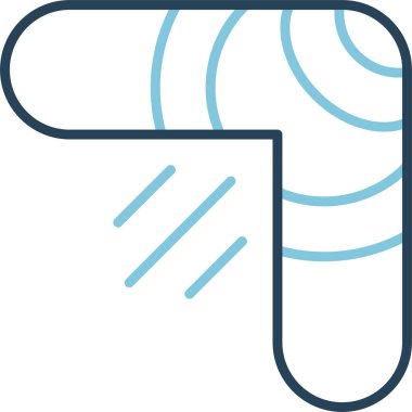 Bumerang web simgesi, vektör çizim 