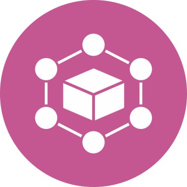 Engelleme zinciri. Web simgesi basit tasarım