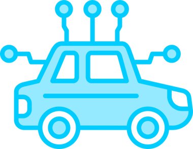 Özerk ikon vektör illüstrasyonu