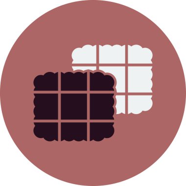 Düz saman simgesinin vektör illüstrasyonu