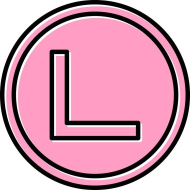 Sağ Açı. Web simgesi basit illüstrasyon