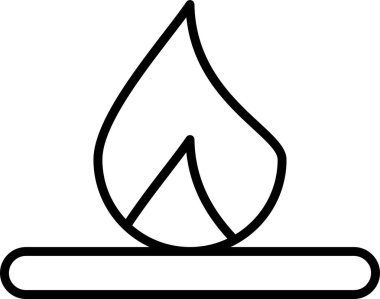 Yanıyorum. Web simgesi basit illüstrasyon 