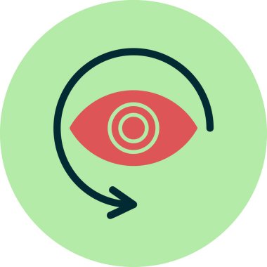 Deja Vu. Web simgesi basit tasarım