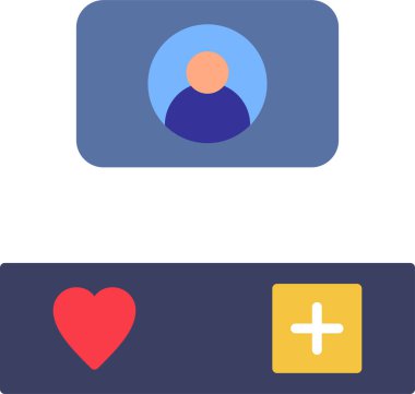 Takip etme. Web simgesi basit illüstrasyon