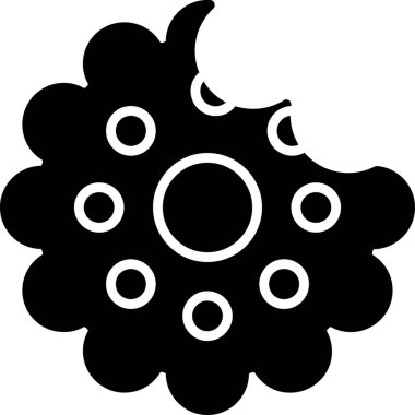 Bisküvi Web simgesi vektör illüstrasyonu