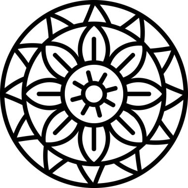 İyileştirme oturumu için kutsal mandalanın temel doğrusal görüntüsü