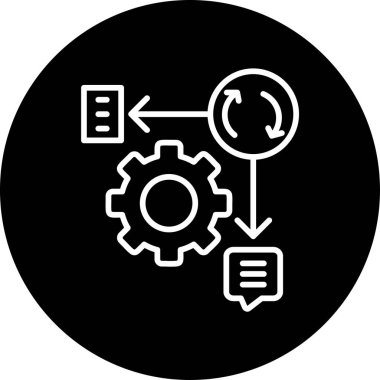 Çevik ağ simgesi vektör illüstrasyonu