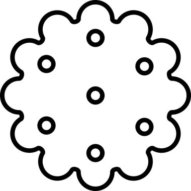 çerez simgesi vektör illüstrasyonu