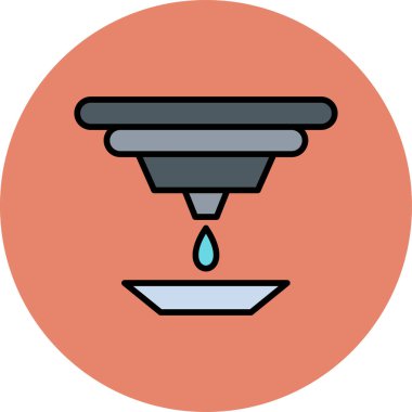 Mürekkep. Web simgesi basit illüstrasyon