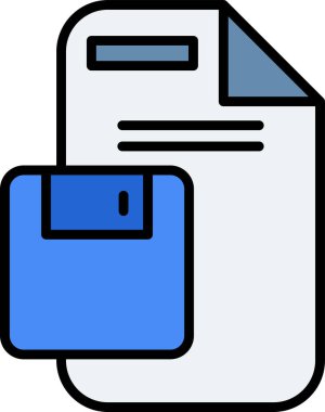 Düğme web simgesi vektör illüstrasyonunu kaydet