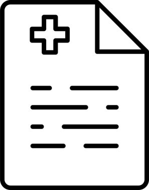 Sağlık Sigortası pano simgesi, vektör illüstrasyonu