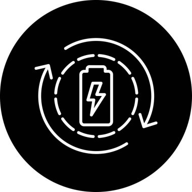 Enerji simgesinin vektör illüstrasyonu