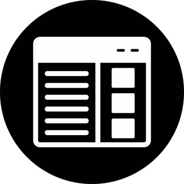 Ağ. Web simgesi basit illüstrasyon