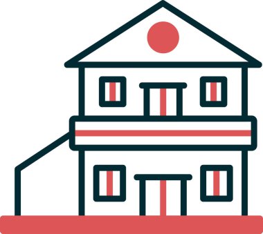 Malikane. Web simgesi basit illüstrasyon